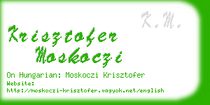 krisztofer moskoczi business card